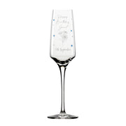 Birthstone Diamante Embellished Birthday Champagne Flute