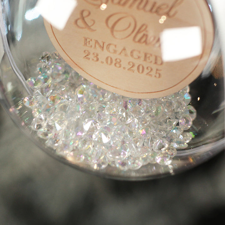 Engagement Ring Christmas Bauble