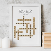 Create Your Own Scrabble Tile Family Framed Print-Love Lumi Ltd