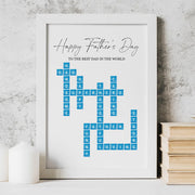 Father's Day Create Your Own Scrabble Tile Framed Print-Love Lumi Ltd