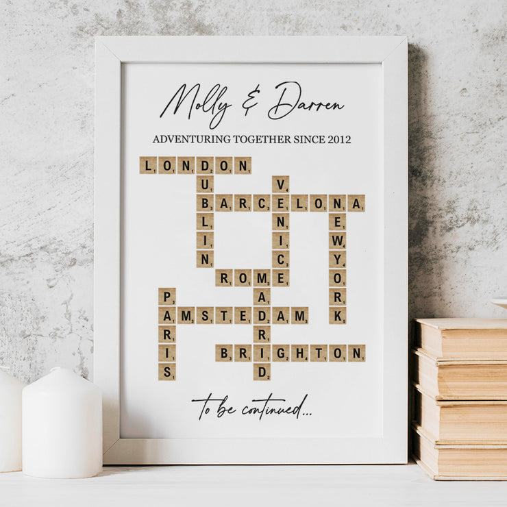 Travel Memories Scrabble Tile Print-Love Lumi Ltd