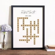 Create Your Own Scrabble Tile Family Framed Print-Love Lumi Ltd