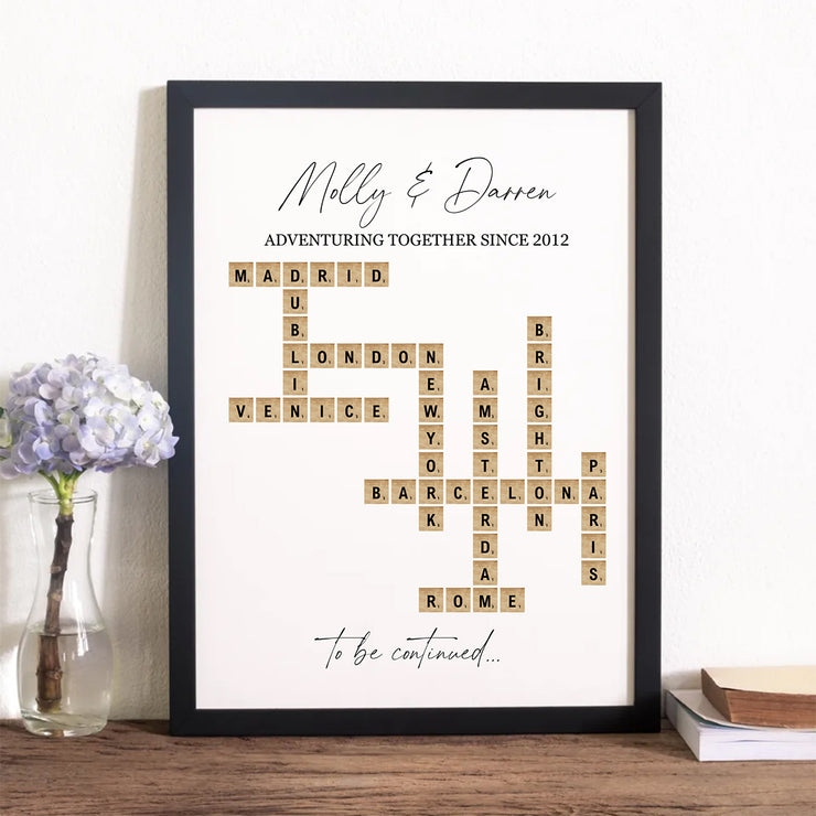 Travel Memories Scrabble Tile Print-Love Lumi Ltd