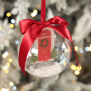 1st Christmas at a New Home Front Door Snowy Acrylic Bauble-Love Lumi Ltd