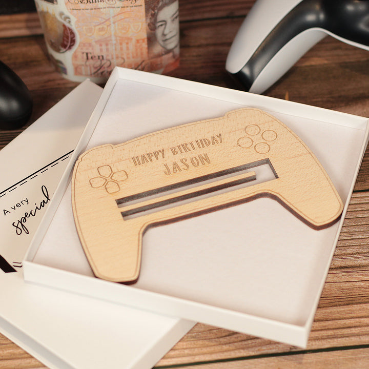 Wooden Video Games Controller Birthday Money Holder Gift Card-Love Lumi Ltd