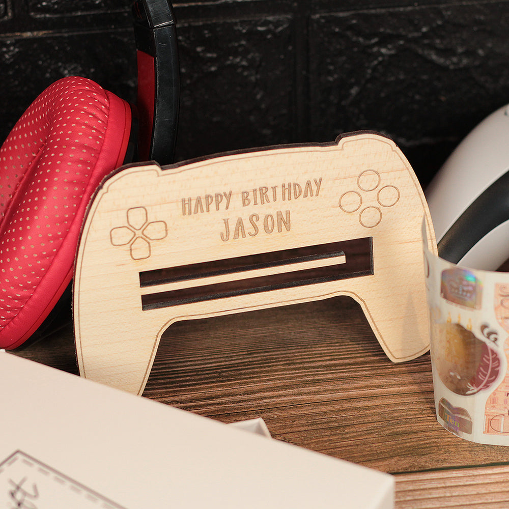 Wooden Video Games Controller Birthday Money Holder Gift Card-Love Lumi Ltd