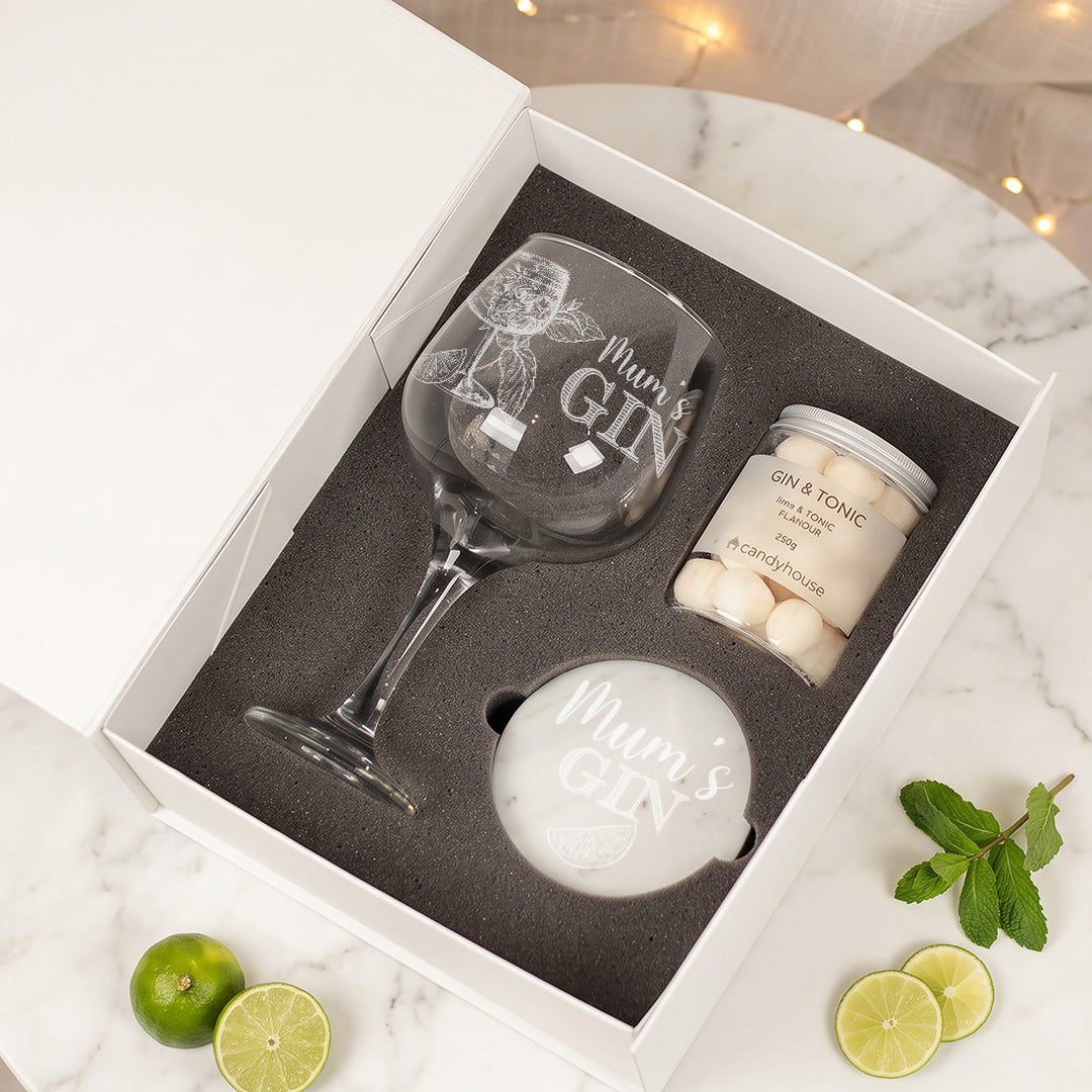 Gin &amp; Tonic Lover Gin Glass Gift Boxed Set