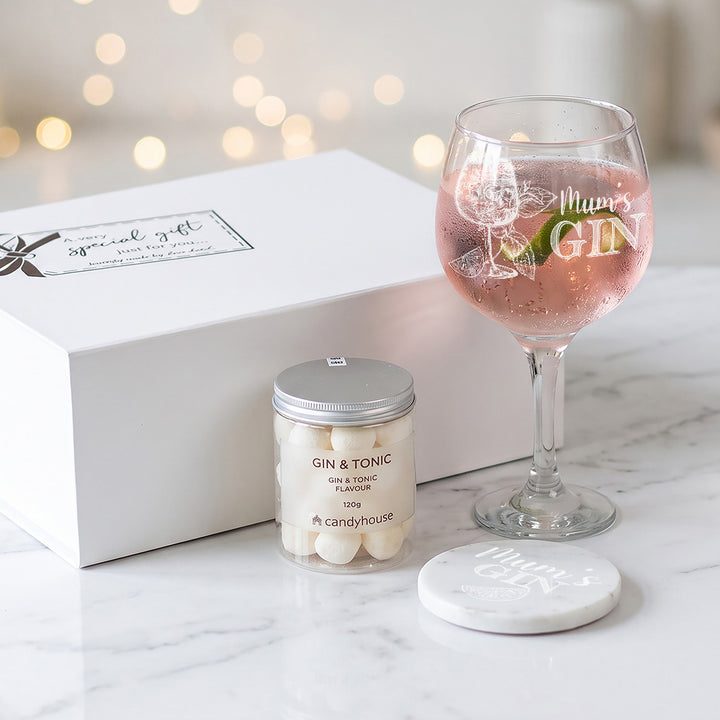 Gin &amp; Tonic Lover Gin Glass Gift Boxed Set