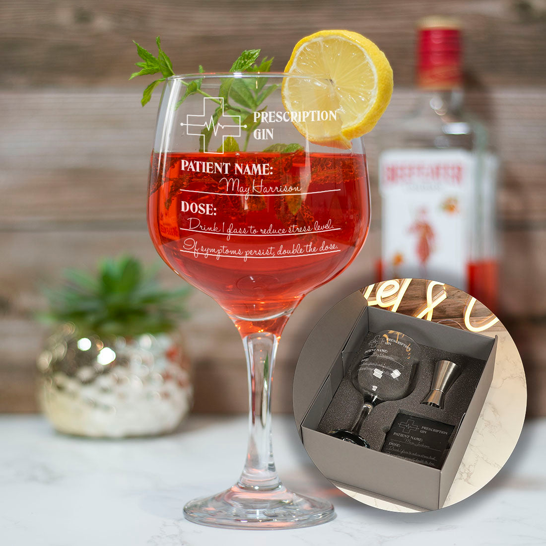 Prescription Large Balloon Gin Glass