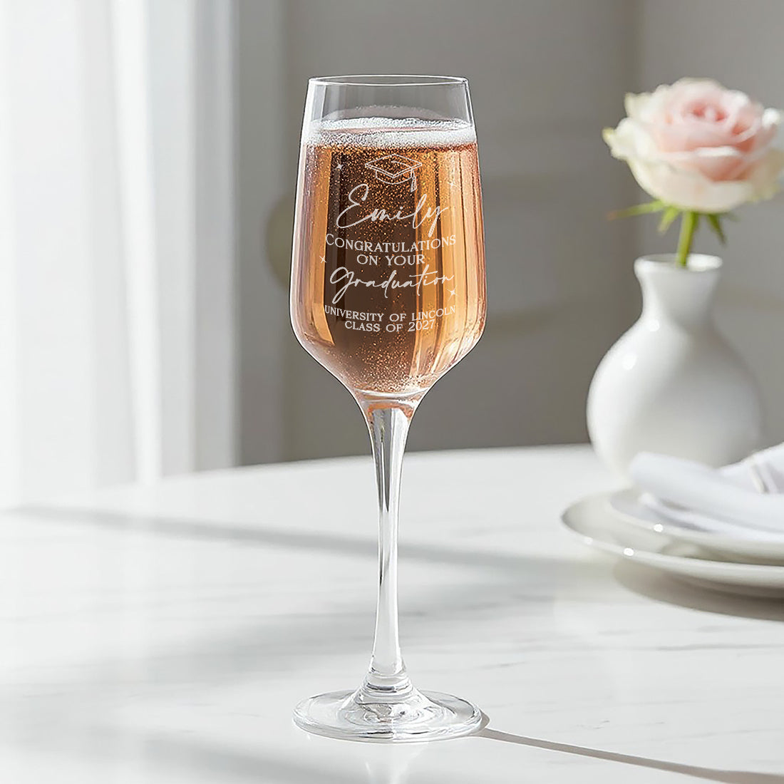 Graduation Champagne Flute