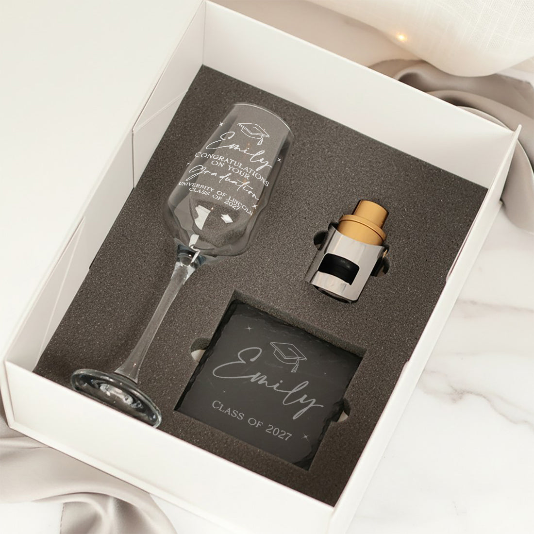 Graduation Champagne Flute