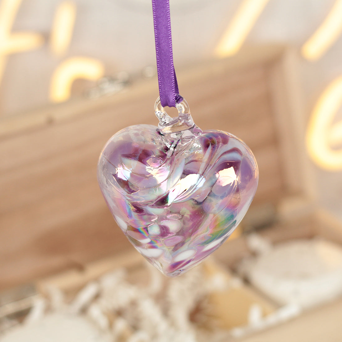 Birthday Bath or Shower Pamper Gift Boxed Set with Birthstone Glass Heart