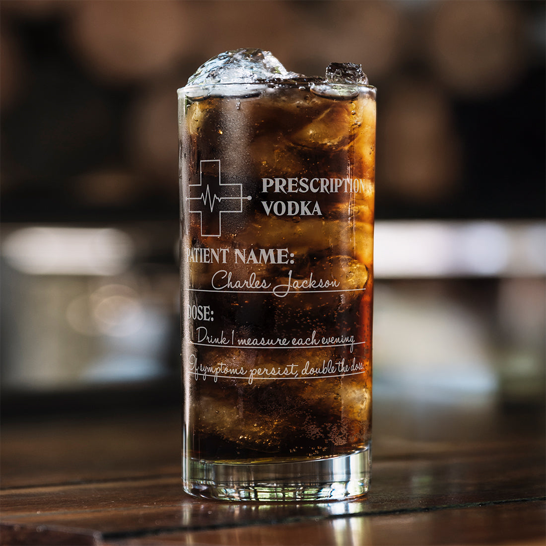 Prescription Highball Glass and Gift Boxed Set
