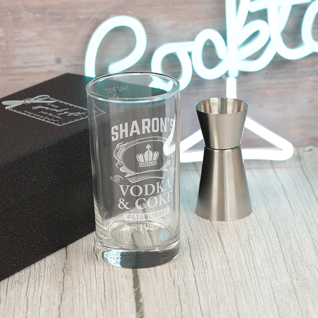 Vodka & Coke Highball Glass and Gift Boxed Set