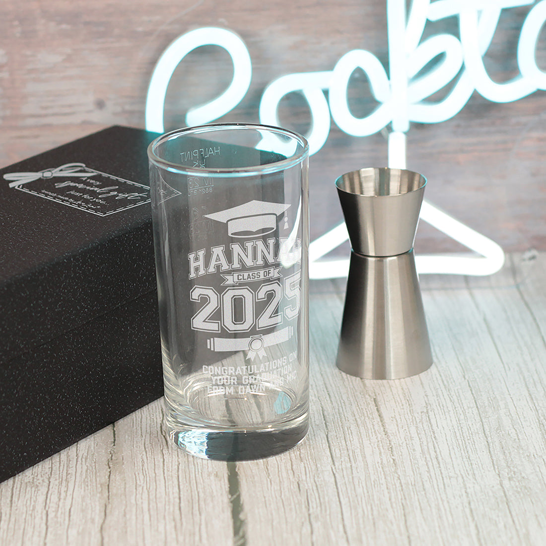 Graduation Highball Glass and Gift Boxed Set