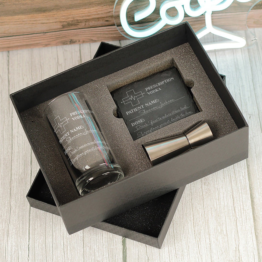 Prescription Highball Glass and Gift Boxed Set