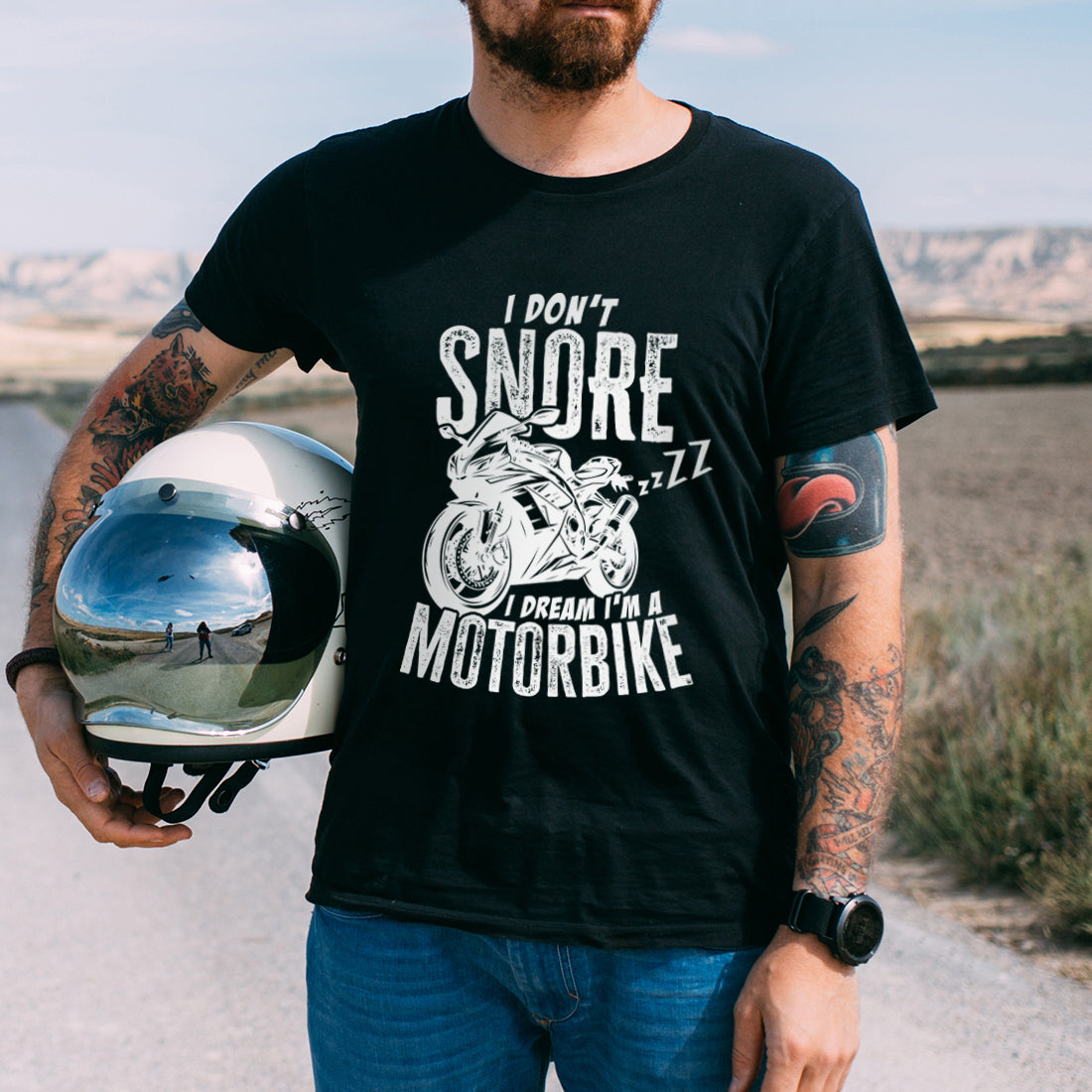 I Don't Snore I Dream I'm A Motorbike Men's T-Shirt-Love Lumi Ltd