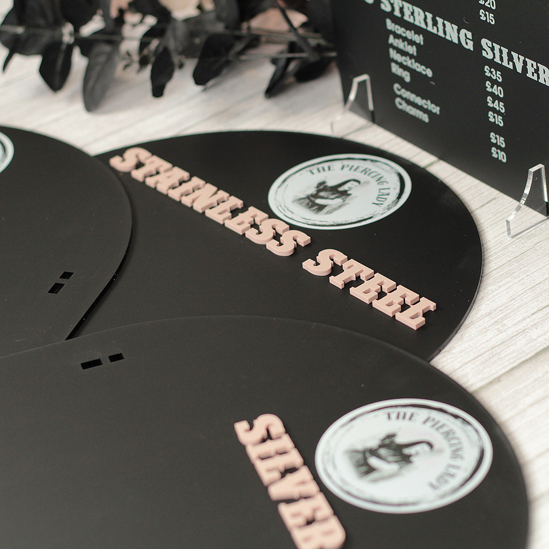 Custom Branded 3D Acrylic Permanent Jewellery Display Sign