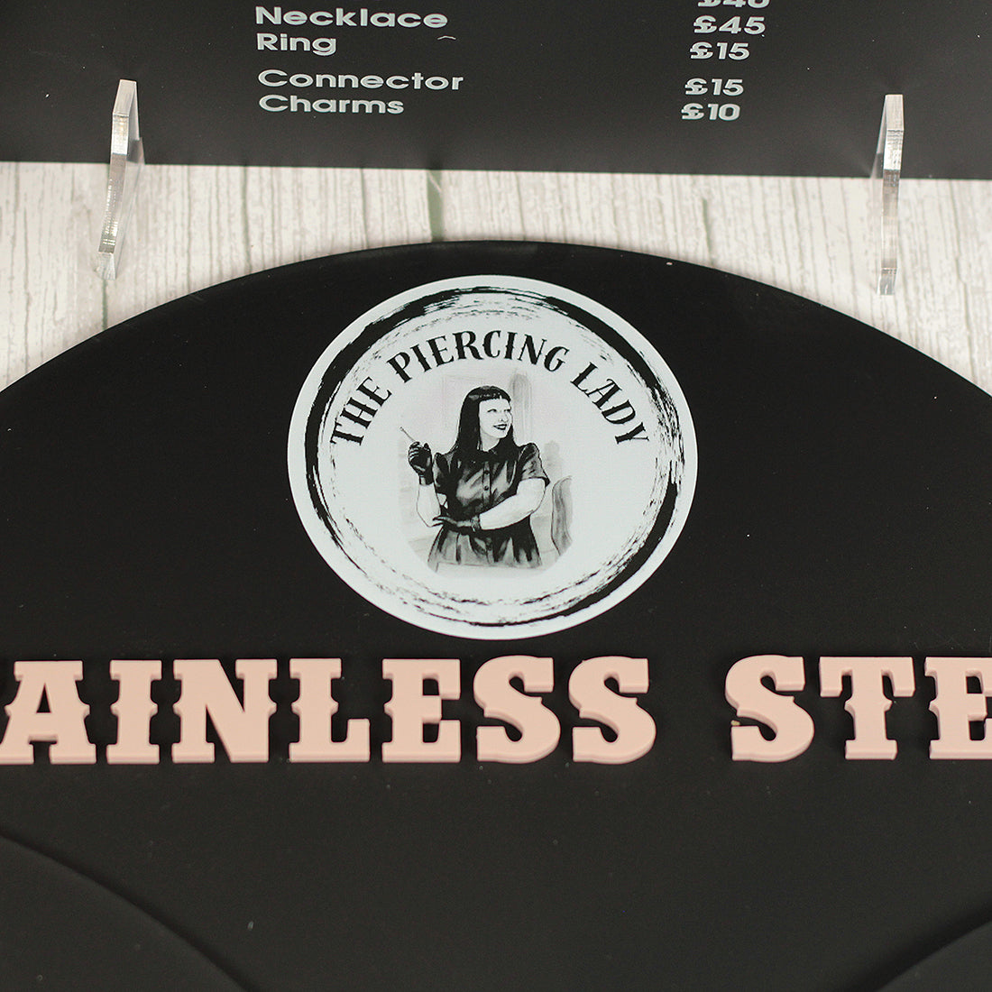 Custom Branded 3D Acrylic Permanent Jewellery Display Sign