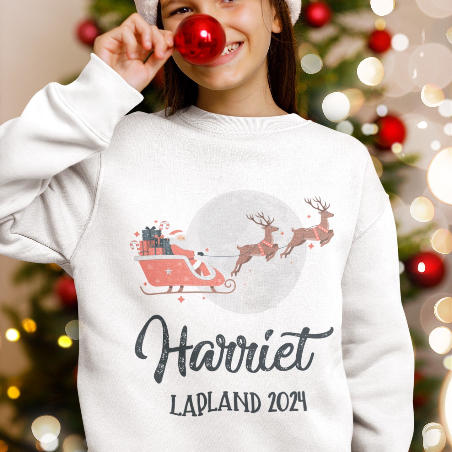 Lapland 2024 Family Holiday White Child and Adult Sweatshirt-Love Lumi Ltd