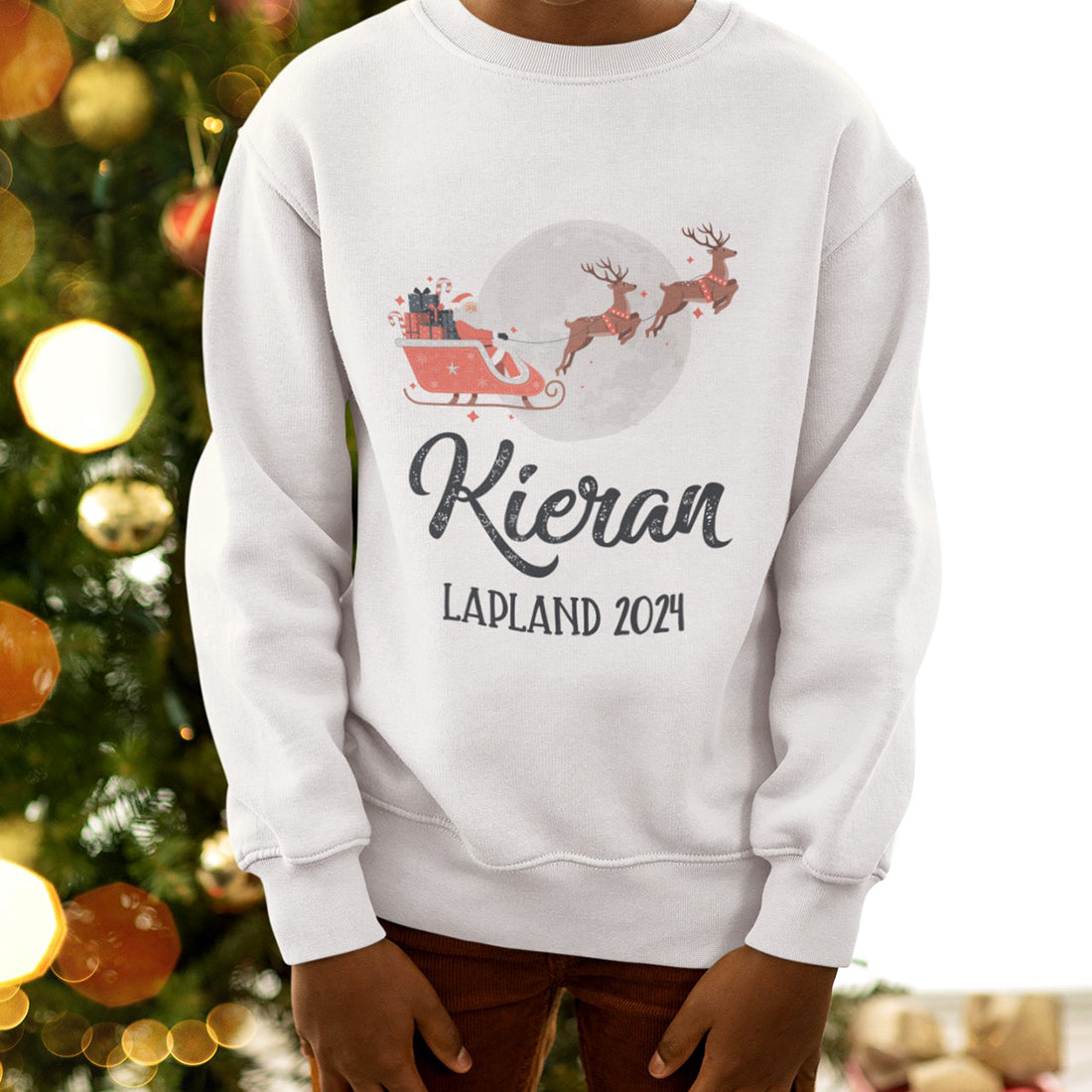 Lapland 2024 Family Holiday White Child and Adult Sweatshirt-Love Lumi Ltd