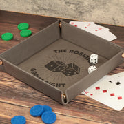 Custom Classic Pair of Dice Rolling Snap Up Table Top Gaming Tray