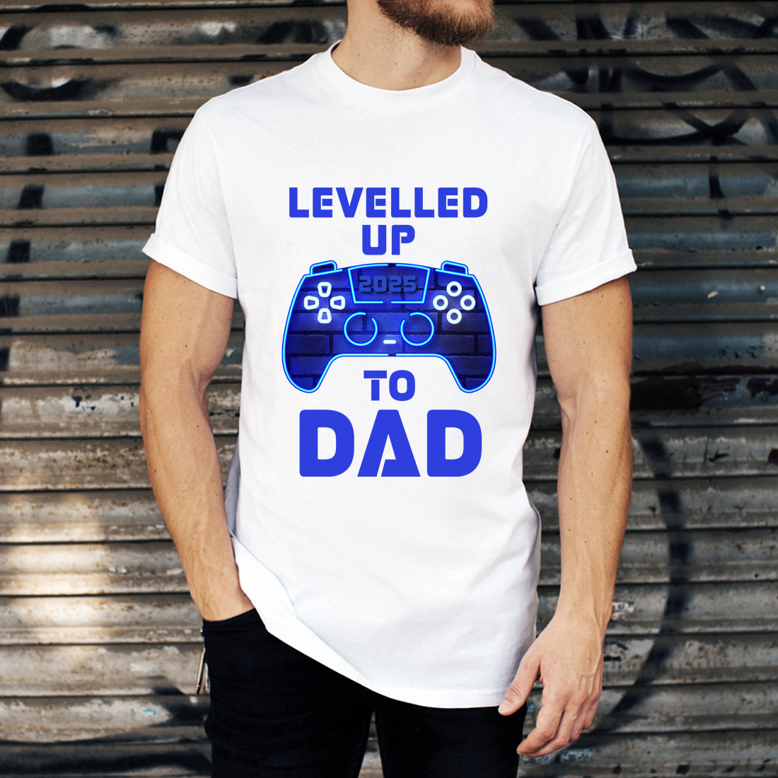 Levelled Up to Dad Gaming T-Shirt