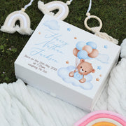 Teddy on Clouds New Baby Memory Keepsake Box