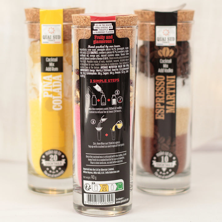 Pina Colada cocktail mixing gift boxed set