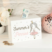 Princess White Wooden Money Box-Love Lumi Ltd