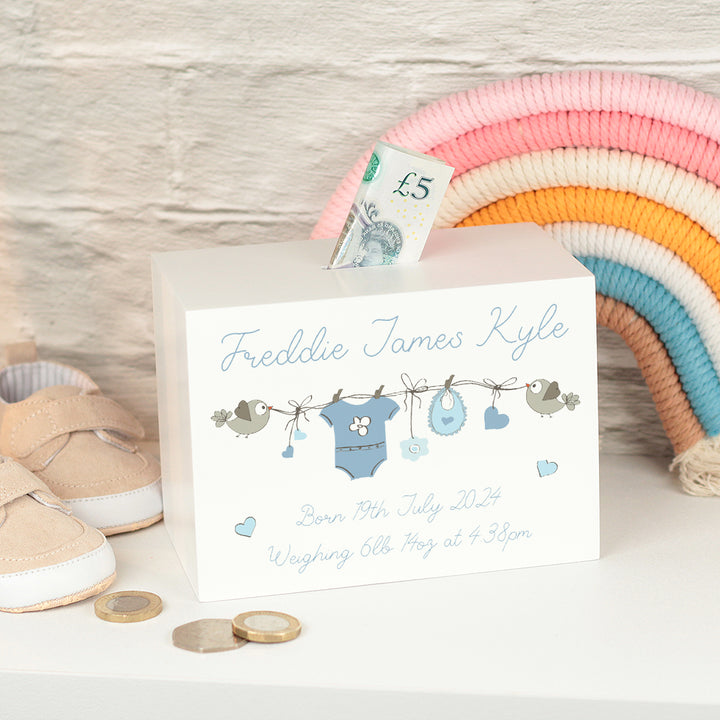 Baby Grow Bunting Money Box-Love Lumi Ltd