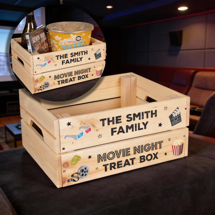 Family Movie Night Treat Box Crate