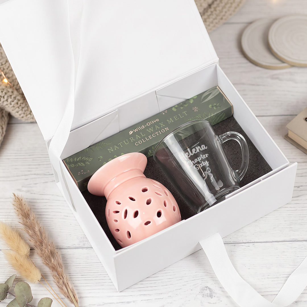 Birthday Chapter Glass Mug and Wax Melts Gift Boxed Set