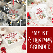 Baby's 1st Christmas Santa and Reindeer BUNDLE GIFT SET