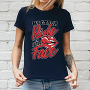 My Other Ride is His/Her Face Motorcycle T-Shirt