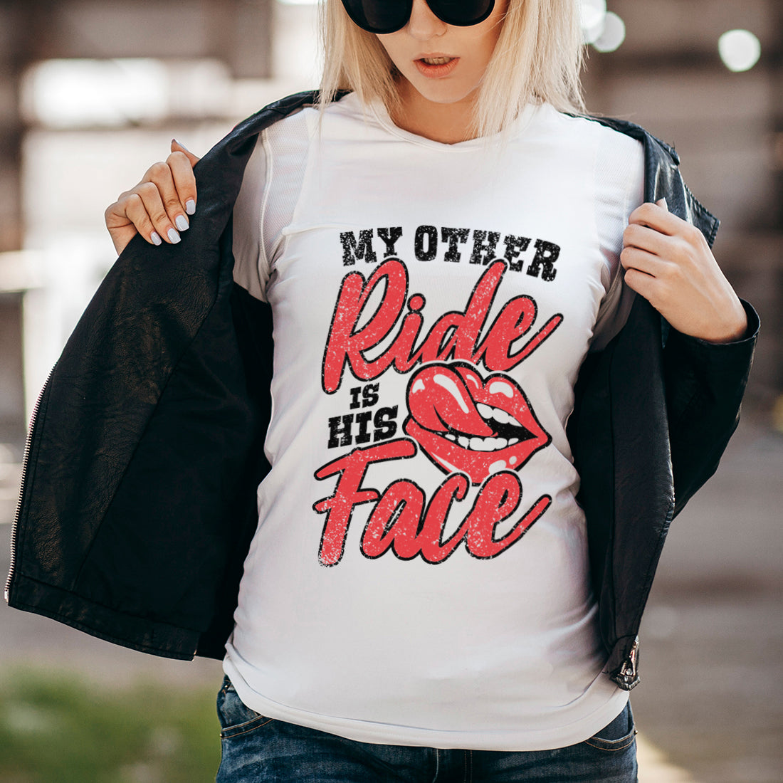 My Other Ride is His/Her Face Motorcycle T-Shirt-Love Lumi Ltd