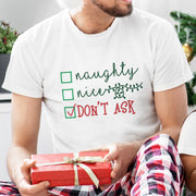 Naughty Nice List Family Matching Christmas T-Shirts and Baby Grow Set