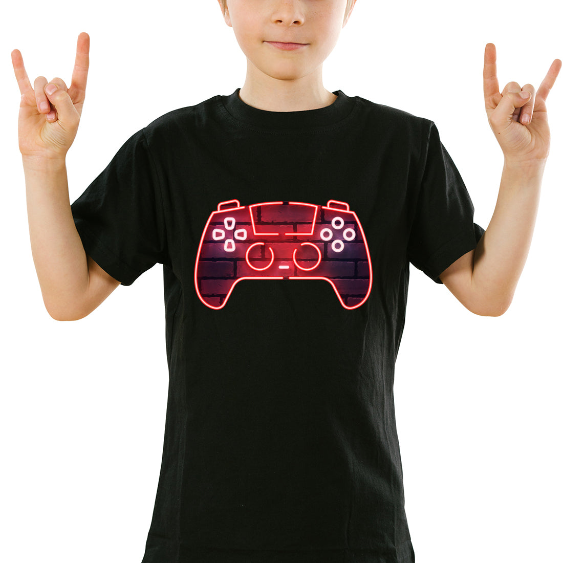 Neon Video Game Gaming Unisex Child and Adult T-Shirt-Love Lumi Ltd