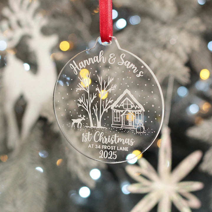 1st Christmas at a New Home Acrylic Tree Decoration
