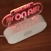 Personalised 'On Air' Podcast DJ Neon Light Colour Changing Bluetooth Speaker