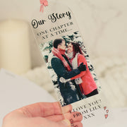 Personalised Our Story Photo Strip Acrylic Bookmark