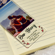 Personalised Our Story Photo Strip Acrylic Bookmark