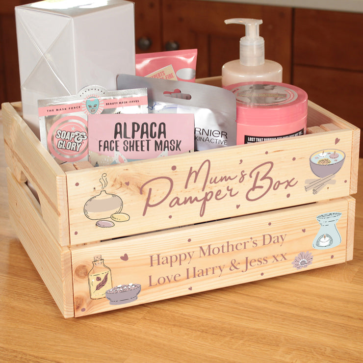 Personalised Pamper Mother's Day Treat Crate