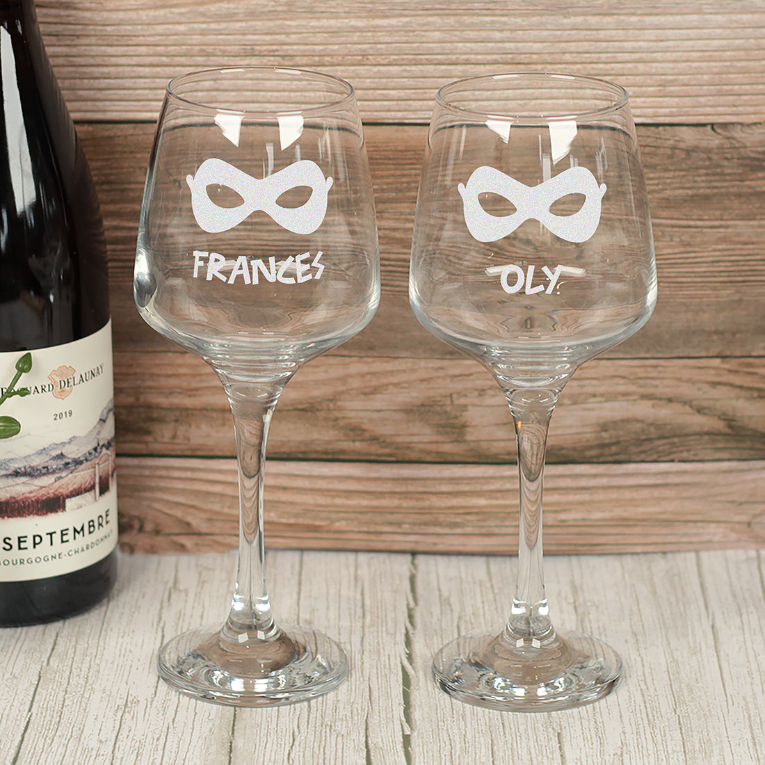 Partners in Wine Bottle Butler and Glasses Holder