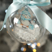 Baby's 1st Christmas Penguin Snowy Acrylic Christmas Bauble-Love Lumi Ltd