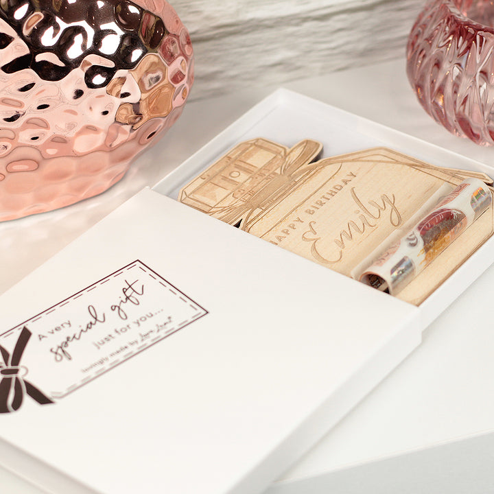 Wooden Perfume Bottle Birthday Money Voucher Holder Gift Card-Love Lumi Ltd