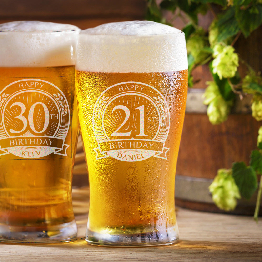 Happy 40th Birthday Engraved Pint Glass