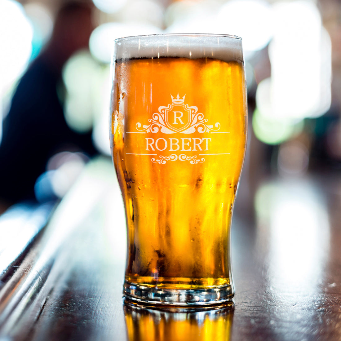Regal Frame Initial Pint Glass