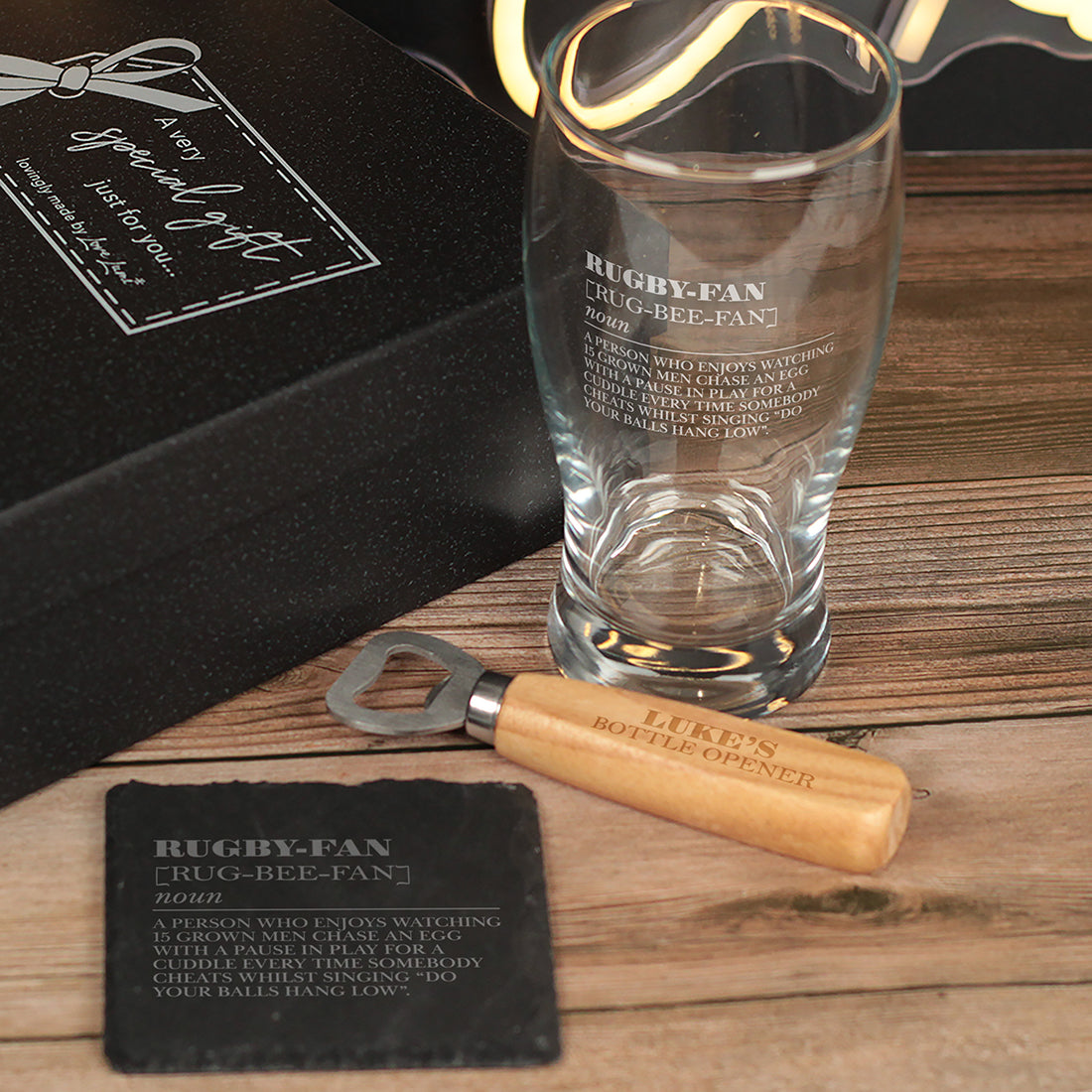 Rugby Fan Dictionary Definition Pint Glass-Love Lumi Ltd