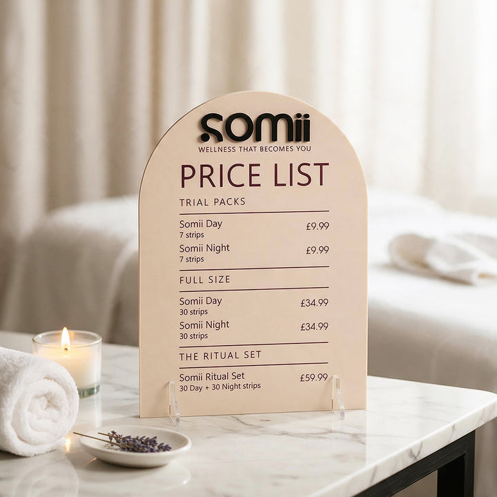 Custom Branded Business Price List Acrylic Sign